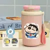 Nueva taza térmica y conservadora de frío, serie de pintura al óleo, un regalo para niños pequeños, portátil para uso en exteriores, taza de café moderna para estudiantes