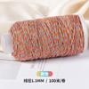 Cuerda de Cinco Colores Tao Cuerda Trenzada Hecha a Mano Cielo Estrellado Degradado Hilo de Algodón Retorcido a Mano Rollo Grande Pulsera Accesorios de Joyería DIY Material Cuerda