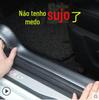 Faixa de soleira do carro Tira de acabamento do pedal modificada universal para-choque de fibra de carbono para-choques placa de proteção do porta-malas faixa anti-colisão
