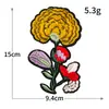 Venda Quente Transfronteiriça Bordado Computadorizado Rosa Adesivos de Tecido com Adesivo Termofusível Estilo Chinês Flor de Ameixa Acessórios para Vestuário Atacado