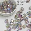 Série Sonho da Lua Fria Dingyi Duas Cores Acrílico Galvanizado com Furo Passante Contas Soltas Acessórios para Pulseira DIY