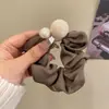 Lazo para coleta dulce y versátil para mujer, Cuerda para el pelo simple y elegante, Scrunchie de gran tamaño para verano, Accesorio para el pelo fresco y simple