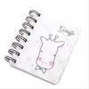 Libro de espiral lindo animal caricatura volteo lateral con mini cuaderno portátil bolsillo bloc de notas al por mayor una generación de cabello