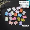 Uñas DIY decorativas diamante plano oso lindo animal Cristal moca tridimensional gato diamante de vidrio plano mayoreo