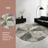 26 modelos nuevos de alfombras redondas de estilo sencillo para la sala de estar, sofá individual vintage, alfombra de noche para el dormitorio, lavable y fácil de limpiar