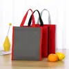 Suministro directo de fábrica bolsa isotérmica portátil bolsa isotérmica para snacks de barbacoa para llevar producción de bolsa isotérmica de tela no tejida y papel de aluminio