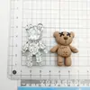 Oso de Dibujos Animados Oso Amargo Oso de Hielo Oso con Lentejuelas Transparentes Accesorios de Resina diy Pegamento de Crema Funda de Teléfono Pasador Llavero Material