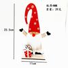 Nuevo Producto Transfronterizo Adornos Decorativos Navideños de Madera Adornos Navideños Pintados Creativos Decoraciones de Muñeco de Nieve Navideño