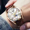 Reloj de movimiento automático 2024 reloj luminoso impermeable moda coreana para hombre relojes no mecánicos venta al por mayor generación