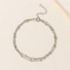 Ins Diseño de Nicho Tobillera Plegable de Perla para Mujer Venta al por Mayor Simple Estilo Frío Joyería de Metal y Perla Tendencia al por Mayor