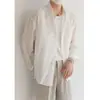 Camisas Ligeras de Manga Larga para Hombre de Primavera y Otoño, Tops con Protección Solar, Transpirables, Holgadas, Casuales, Modernas, Camisas sin Planchar, Chaquetas, Modernas