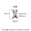 Prata Pura S925 Zircônia em Formato de X Contas Separadoras de Zircônia Fio de Cristal Contas Separadoras de Cruz Acessório de Pulseira DIY Acessório de Inlay de Diamante Materiais
