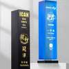 Trofeo de Cristal de Gama Alta con Forma de Cubo Elegante Tridimensional de Metal para Reunión Anual Premio al Empleado Destacado Trofeo Conmemorativo de Metal