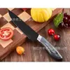 Cuchillo de Caja Plegable de Acero Inoxidable Doble Chapado Más Vendido Transfronterizo Juego de 6 Piezas Utensilios de Cocina Juego de Cuchillos de Chef Cuchillo para Frutas