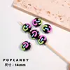 Cadena de Fondo Negro Pintada a Mano Cuentas Lindas Infantiles Material para Manualidades de Cuentas Pulsera Collar Joyería Accesorios de Cuentas Sueltas