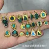 Tecnología de Incrustación de Cobre Puro Ojo de Buda Sin Fase de Pino Accesorios de Turquesa Cuentas Sueltas Cuentas Budistas DIY Accesorios de Joyería