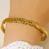 Hebilla de Pulsera de Acero Inoxidable de Moda Diseño de Nicho de Personalidad Geométrica Pulsera de Corazón Estrella Flor con Goteo de Aceite para Mujeres