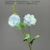 Flores Artificiales Azules Ramo Materiales para Decoración de Escena de Boda, Rosas Azules para Arreglo de Piso de Salón de Bodas y Flores Decorativas