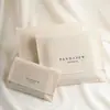 Bolsa Ecológica de Lona Original Personalizada pelo Fabricante Embalagem para Joias Bolsa para Armazenamento de Artigos de Higiene Pessoal de Viagem Carteira com Cinto Bolsa de Lona