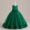Vestido de Menina Vestido Fofo de Princesa Vestido de Florista para Menina Vestido de Anfitriã Vestido Longo