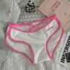Ropa interior deportiva para mujer estilo dopamina, amigable con la piel, sexy, pura, de talle bajo, transpirable, calzoncillos para niña con cinturón fino hueco