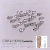 Rhinestones Redondos Transparentes de Fondo Plano 5A Circonita Arte de Uñas Rhinestones Blancos Deslumbrantes Rhinestones Sueltos Decoración de Uñas Rhinestones para Rellenar y Decorar Uñas