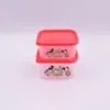 Dos cajas de almacenamiento de dibujos animados para snacks de bebé, caja sellada, lonchera pequeña para picnic al aire libre, caja pequeña, primera generación de pelo