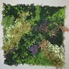 Parede de plantas simulada 100*100, parede de plantas verdes tridimensional, decoração com flores e grama artificiais, fundo verde, parede popular da internet