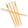 Palillos de Bambú de Gama Alta para el Hogar, Estilo Nuevo, a Prueba de Moho, Antideslizantes y Resistentes a Altas Temperaturas, Un Par de Palillos para Toda la Familia, Palillos de Madera Natural Pura al por Mayor