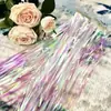 Suprimentos para Celebração de Casamento, Decoração de Quarto de Casamento, Pingente Cortina de Chuva com Franjas e Lantejoulas Romântico, Decoração de Parede de Fundo para Festa de Aniversário 2m