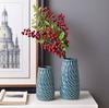 Nuevo Estilo Chino Retro Nostálgico Esmalte Craquelado Jarrón de Cerámica Adornos Artesanales de Flores Decoraciones para el Hogar