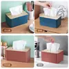 Caja de Almacenamiento de Caja de Pañuelos de Escritorio Dormitorio Hogar Sala de Estar Restaurante Mesa de Café Nórdico Simple Multifuncional Creativo Caja de Pañuelos