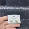 Pendientes Geométricos de Estilo Simple con Diseño Original para Mujer Aguja de Plata S925 con Recubrimiento Ecológico Tienda Compra al por Mayor