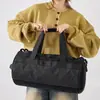 Bolsa de equipaje transfronteriza para hombres y mujeres, de gran capacidad, bolsa de viaje de alta gama, bolsa de almacenamiento deportiva multifuncional con compartimento para zapatos de separación seca y húmeda
