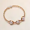Suministro de Origen Pulsera de Perlas de Agua Dulce Joyería de Mano para Mujer Puesto de Tienda Suministro Joyería de Perlas Al por Mayor Perlas Reales