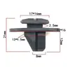 Adecuado para Volvo S40S80S60LXC60XC90 placa protectora inferior de puerta clip de fijación de faldón lateral hebilla de plástico