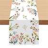 Camino de Mesa Tejido de Algodón y Lino Estilo Nórdico Hecho a Medida Decoración Floral Mantel de Yute Amazon Home Esterilla para Té Camino de Mesa para Mesa de Café