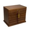 Caja de Joyería de Madera Maciza Multicapa Antigua con Cerradura Estilo Chino de Madera Retro Princesa Estilo Europeo Caja de Almacenamiento de Joyería Caja de Joyería