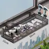 Tendedero de Zapatos para Balcón, Tendedero de Zapatos para Ventana, Tendedero de Ropa, Estante de Almacenamiento, Barandilla de Seguridad Antirrobo para Ventana, Barra de Secado para Exteriores, Artículo Popular Transfronterizo