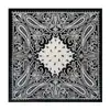 Lenço de Seda Paisley 90cm para Mulheres, Moderno e Versátil, Estilo Europeu e Americano, Lenço de Cabeça Paisley Imitação de Seda Atacado