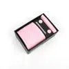 Caja de Regalo para Corbata Ropa Formal para Hombre Negocios de Gama Alta Boda Festividad Corbata de Seda de Poliéster Hecha a Mano de Gama Alta Corbata Personalizada para Hombre