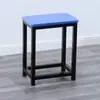 Bancos de Taller, Bancos de Operación de Fábrica, Bancos de Trabajo, Taburetes Cuadrados Pequeños de Acero y Madera, Bancos de Hierro para Comida Rápida, Bancos Metálicos de Entrenamiento
