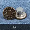 Botón de Jeans Metálico Redondo de Palanca para Pantalones de Mujer, Sin Coser, Sin Clavo, Accesorios de Sujetador para Ajuste de Cintura