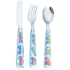 Vajilla de Acero Inoxidable Hotel Cuchillo y Tenedor Especial para Bistec Cuchara para Comer Infantil del Hogar Cuchara para Postre Occidental Café