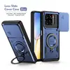 Nuevo Modelo Adecuado para Zte A56 Funda para Teléfono con Ventana Deslizante Anti-Caída A36 Soporte Magnético para Coche Cubierta Protectora