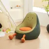 Sofá Perezoso Aguacate Silla de Ocio para el Hogar Sofá para Bebés Dibujos Animados Lectura Individual Silla de Balcón Directo del Fabricante
