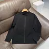 Jaqueta Masculina de Softshell Elástico para Uso Externo, Impermeável, Corta-Vento, Resistente à Abrasão, Camada Única, Gola Alta 13091