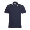 Color sólido rey 1AC04 teñido en hilo cuello verano 195g doble perla CVC manga corta camisa POLO cuello de contraste hombre personalizado venta al por mayor