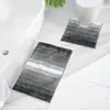 Alfombrilla de Piso para Baño Casual con Degradado Alfombrilla Absorbente para Inodoro Baño Hogar Puerta de Baño Alfombra Antideslizante