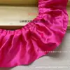 Accesorios de Encaje Plisado de Satén de 8 cm Hechos a Mano Bricolaje Cojín de Sofá Sábanas Borde de Cortina Suministros de Boda Tela para Ropa